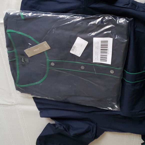 J.CREW New Cotton Poplin Dress ShirtDress Button Up Nautical Blue 10, 12 - Picture 10 of 12